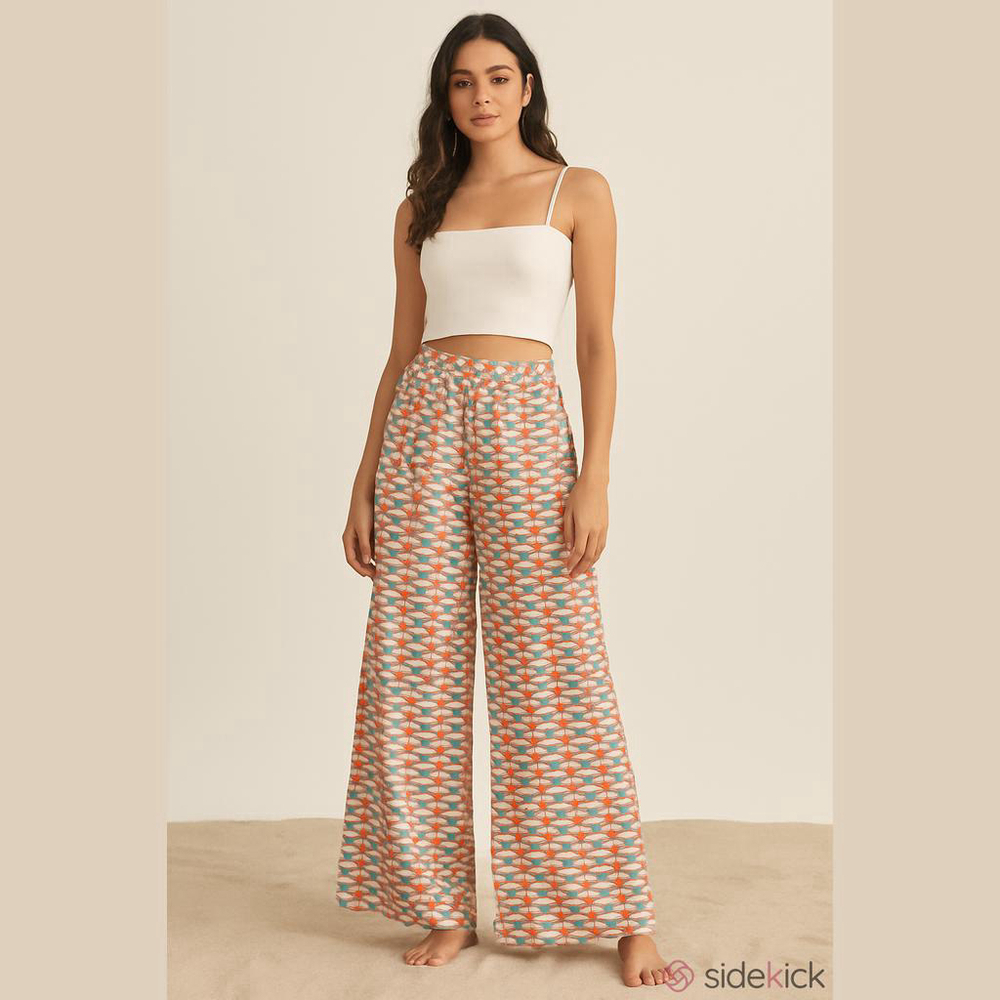 Jimmy Choo Laren Beach Pants S 100% Cotton NWT